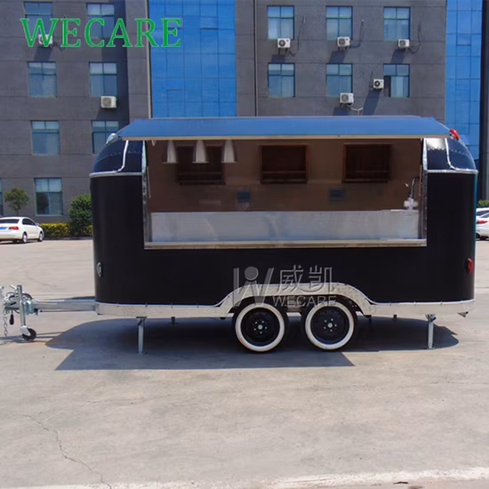 Wecare Snack Food Trailer Moving Remorque de voiture-restaurant Street Food Cart Foodtruck avec CEE