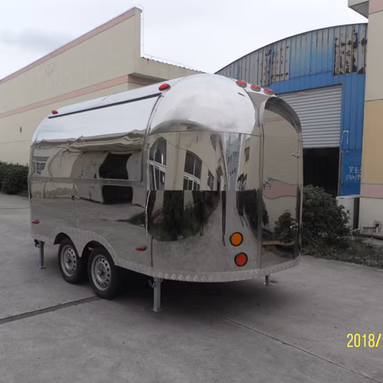 Camion de restauration rapide mobile de café de crème glacée populaire adapté aux besoins du client